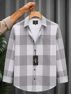Zoitgiest Men Checkered Casual Blue, White Shirt - Image 7