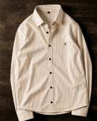 JACKBELLA Men Striped Casual Brown Shirt - Image 9