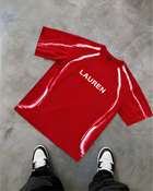Lauren Adams Printed Red Round Neck T-Shirt - Image 8