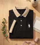 Priha Men White Polo Neck T-Shirt - Image 6