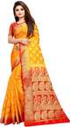 Shopsy Shopwell Self Design Banarasi Cotton Silk Multicolor Saree - Image 8