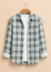 Shopsy METRONAUT Men Checkered Casual Green Shirt - Image 7