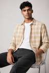 Shopsy METRONAUT Men Checkered Casual Pink Shirt - Image 6