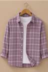 Shopsy METRONAUT Men Checkered Casual Pink Shirt - Image 7