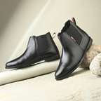 Shopsy Shoe Island Men's Black Leather Chelsea Boots - Image 8