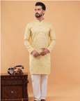 Shopsy CHIRASVI Men Geometric Print Kurta - Image 8