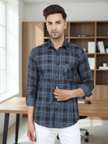 Liza Martin Men Checkered Formal Brown Shirt Price in India - Buy Liza Martin Men Checkered Formal Brown Shirt online at Shopsy.in - Image 7