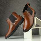 Shopsy Shoe Island Men's Black Leather Chelsea Boots - Image 7