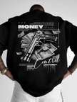 Shopsy HADAR Graphic Print Men Round Neck Black T-Shirt - Image 5