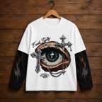 Shopsy Eddicted Printed Men Round Neck Multicolor T-Shirt - Image 4