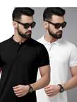METRONAUT Solid Men Polo Neck Black, Maroon T-Shirt - Buy METRONAUT Solid Men Polo Neck Black, Maroon T-Shirt Online at Best Prices in India | Shopsy.in - Image 8