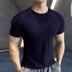 Shopsy BELACHY Solid Men Round Neck Black T-Shirt - Image 3
