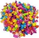 MegaValue 1.5 cm Mini Hair Claw MultiC Hair Clip (Multicolor)