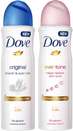 DOVE Original and Eventone Deodorant Spray  –  For Women (300 ml, Pack of 2)