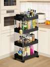 KITCH MAX Kitchen Storage RACK Fruits/Vegetables Kitchen Rack (Plastic)