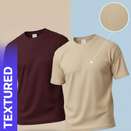 Fashion Globe Self Design Men Multicolor T-Shirt