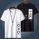 MMK Fashionista Printed Men Black, White T-Shirt