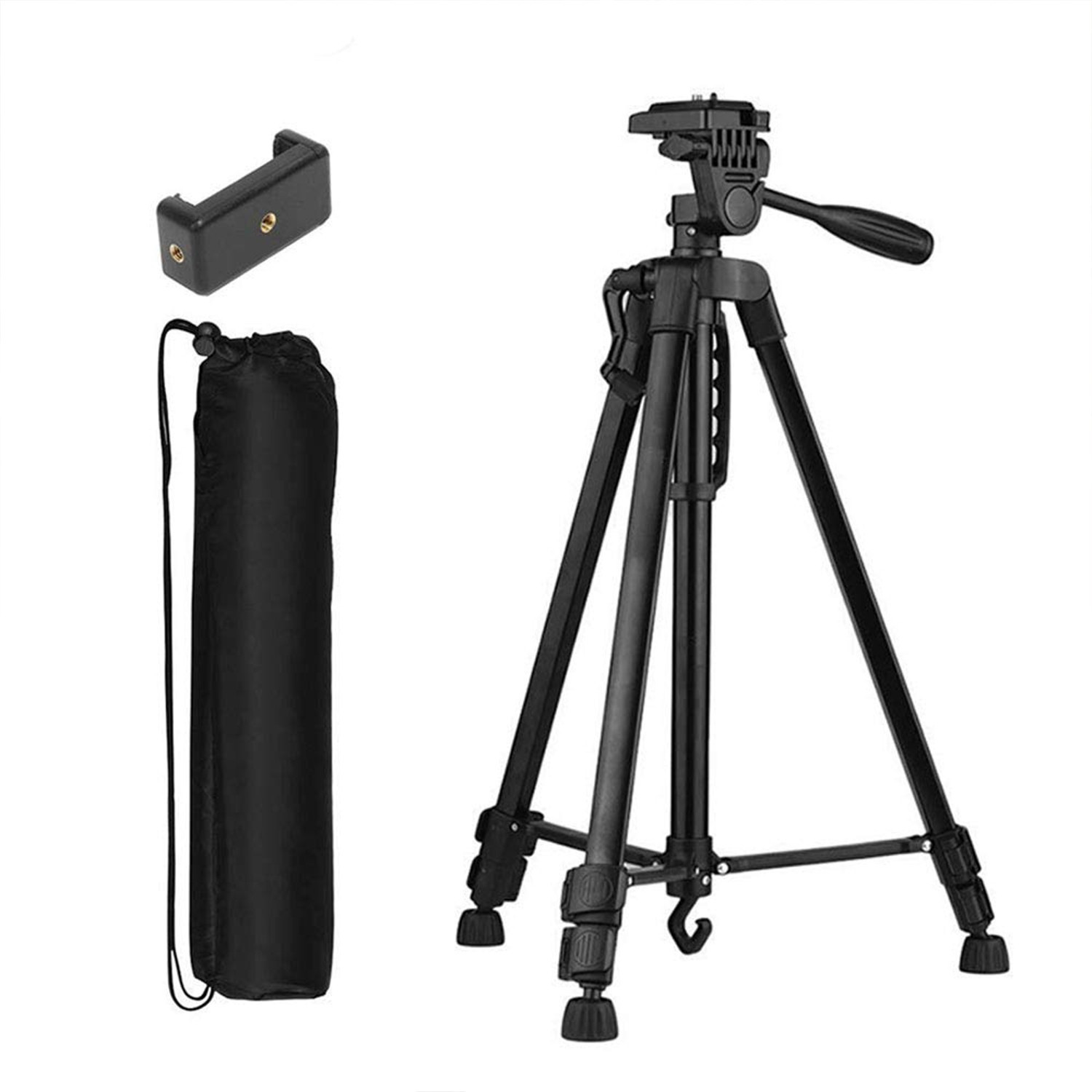 Tygot 3366 Aluminum Tripod 55-Inch Black - Image 1