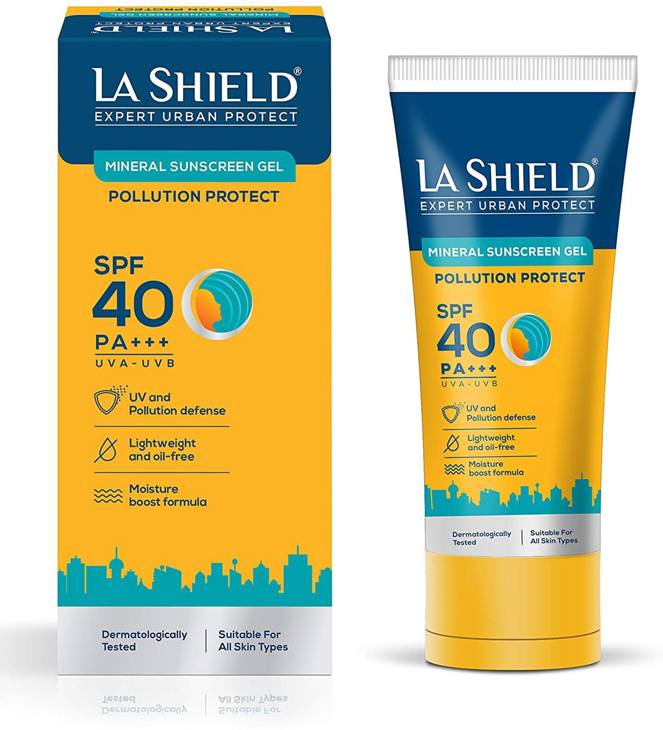 La Shield Mineral Sunscreen Gel For Pollution Protect - SPF 40 PA+++ (50 g) - Image 1