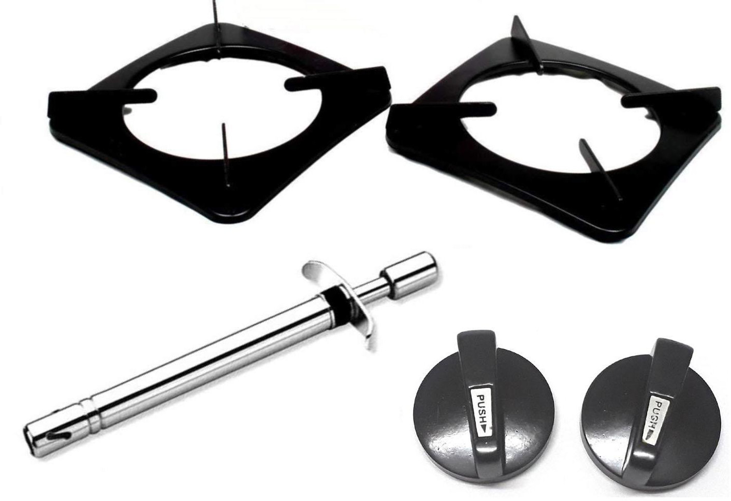 Ninki Fresh LPG Gas Stove Parts Kit with 2 Pan Supports - Image 1