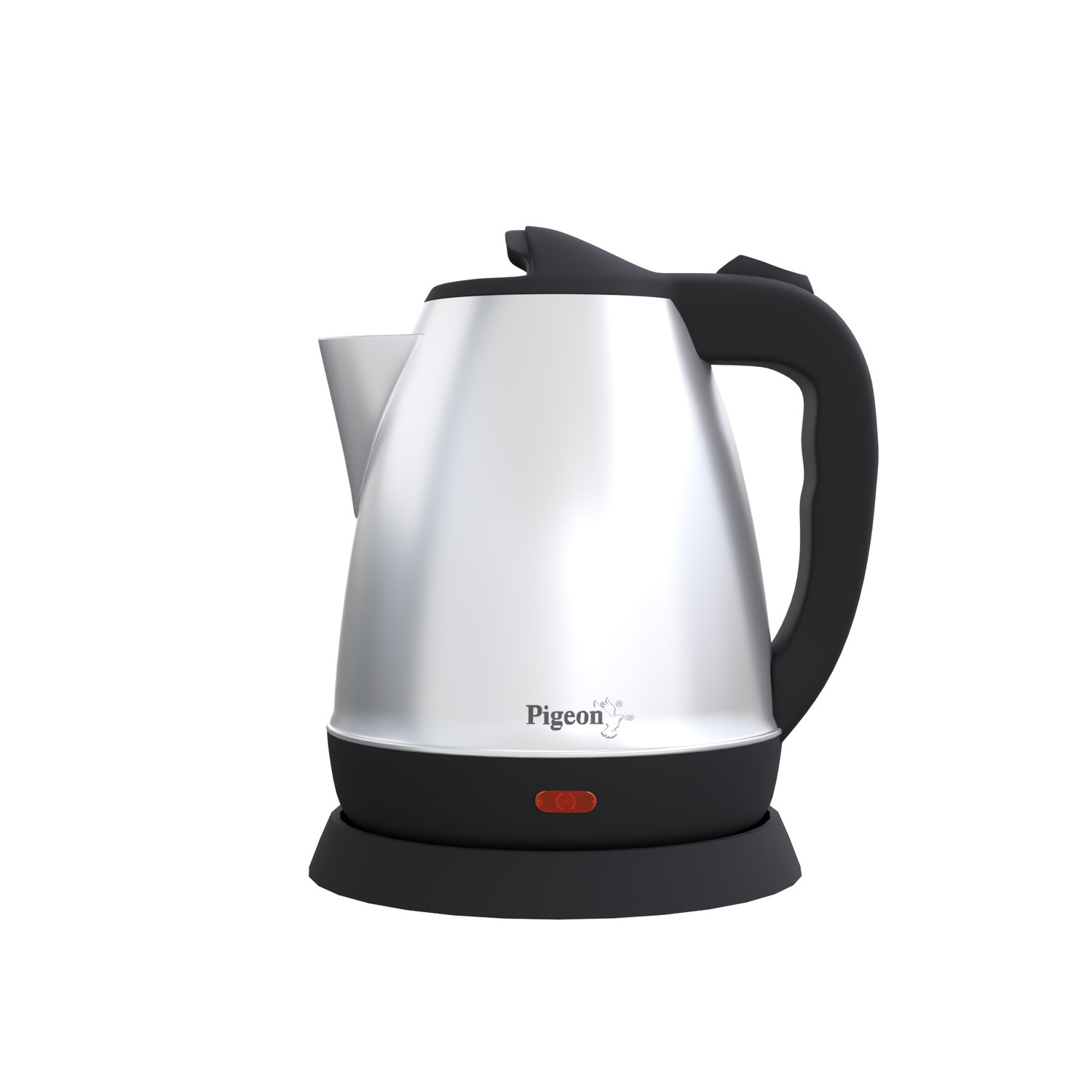 Pigeon Favourite Electric Kettle (1.5 L, Silver, Black) - Image 1