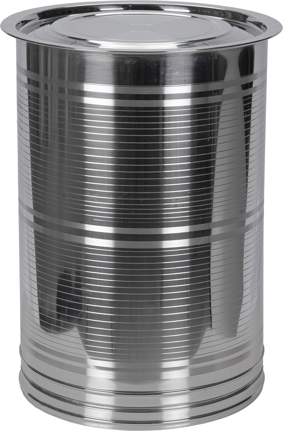 KECHZY Stainless Steel Kothi Stainless Steel Kothi/Drum for Storing Water/Heavy Duty, Leak Proof, Corrosion Resistance Container for Kitchen Storage/Atta Drum, Water Pawali/Kothi Drum for Grains (40 Liters, Silver) 40 L Drum (Silver, Pack of 1) - Image 1