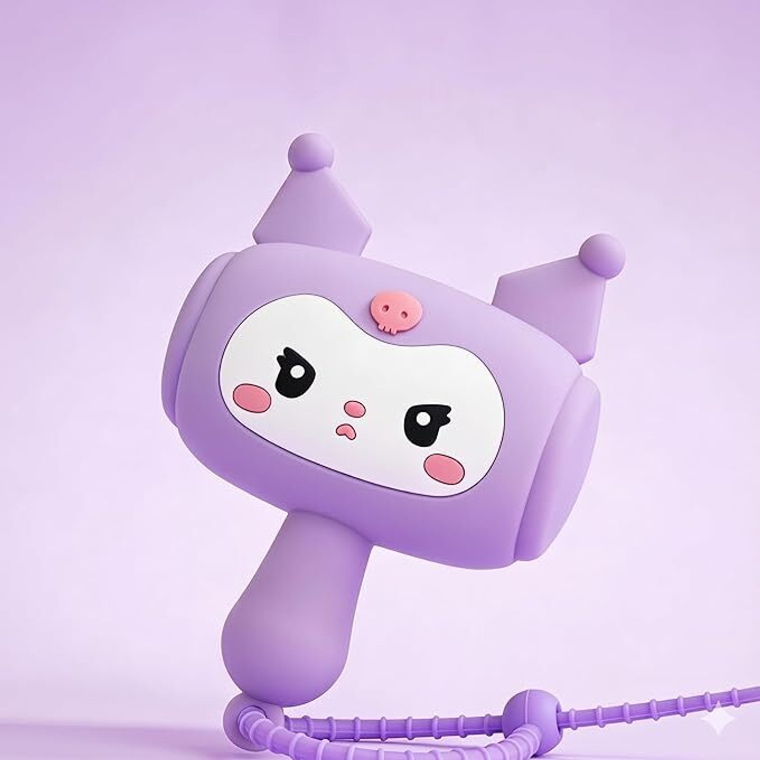 ORVENIX Cute Cartoon Mini Toy Hammer Keychain for Kids, Girls & Anime (Purple) (Purple) - Image 1