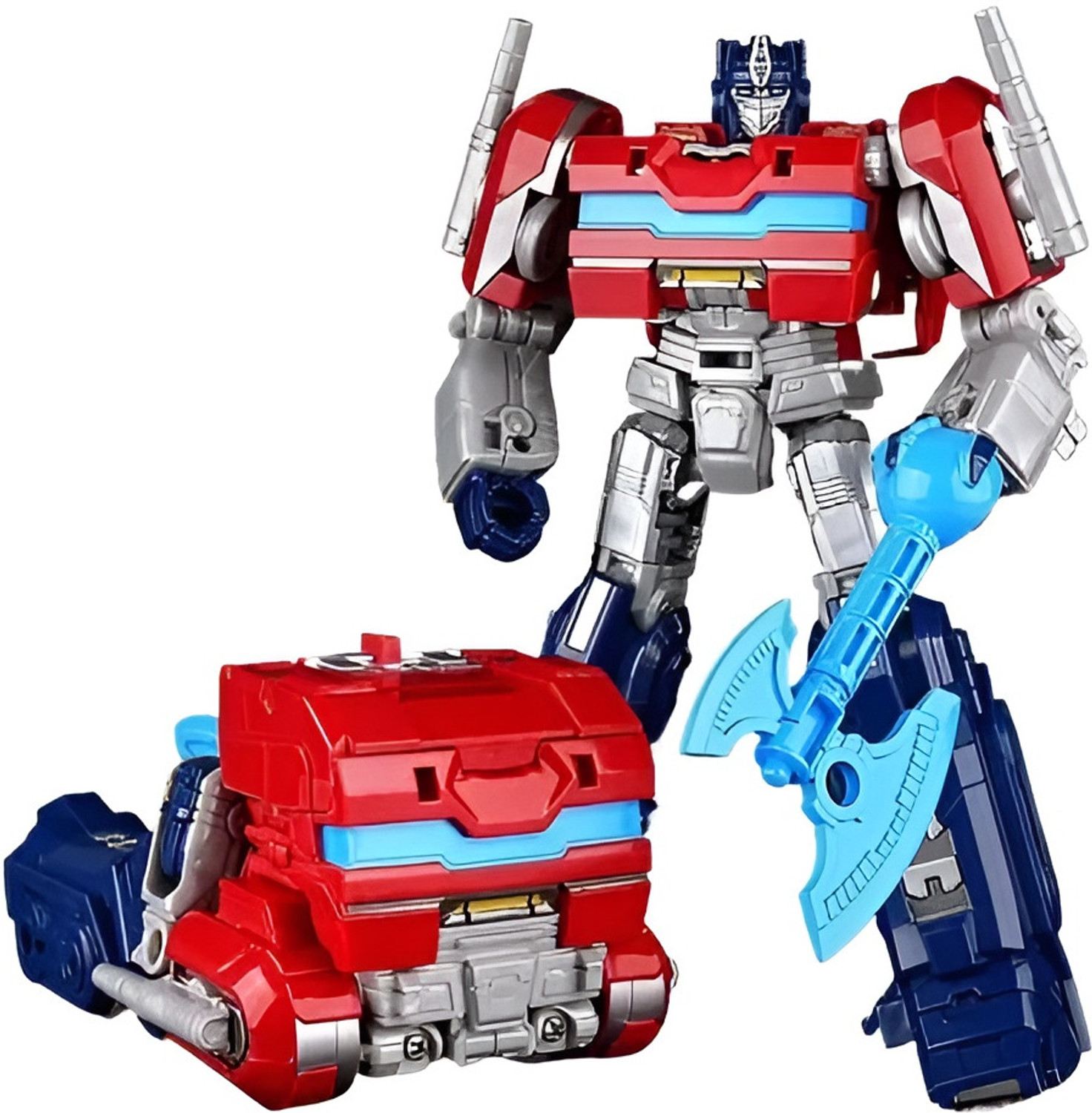 Metaformation Prime Changer Transforming Robot Action Figure Red - Image 1