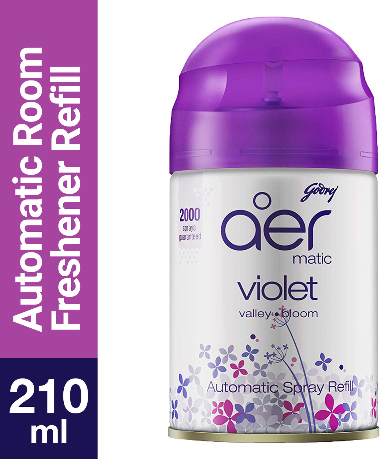 Godrej Aer Matic Room Freshener - Violet Valley Bloom Refill MATIC | (210 ml) - Image 1