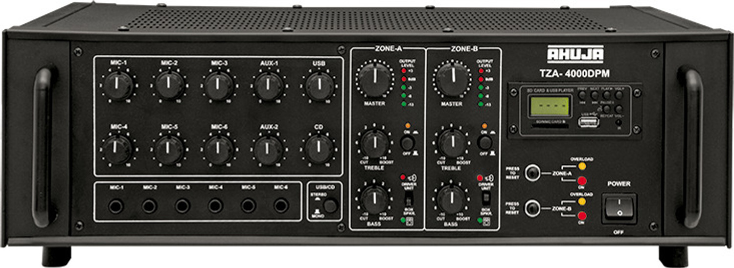 Ahuja TZA-4000DPM 239 W AV Power Amplifier (Black) - Image 1