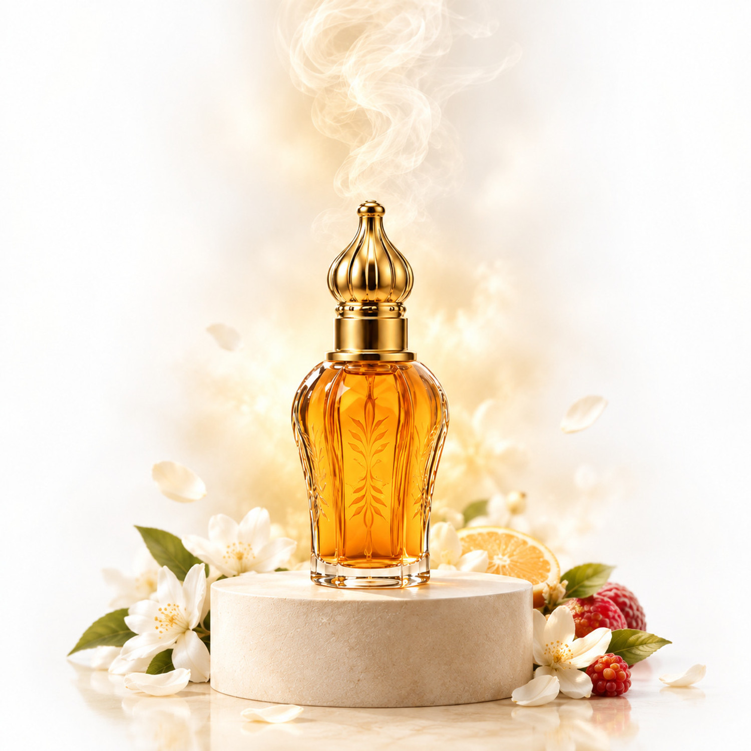 YAKSHAA Amber Dusk Attar | Long Lasting Non-Alcoholic | Roll-On Attar | 8.5ml Floral Attar (Amber) - Image 1