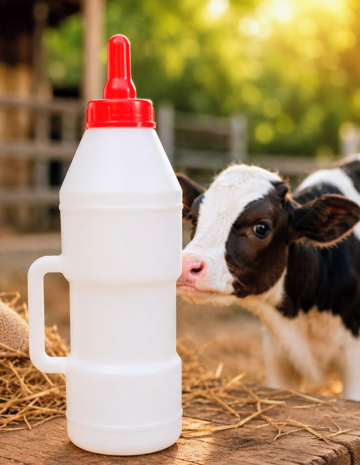 AWESOME STORE 2.5L Calf Feeding Bottle White - Image 1