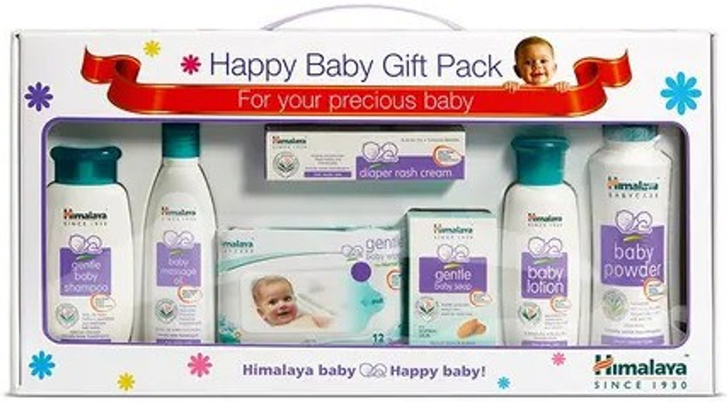 HIMALAYA Happy Baby Gift Pack ( 7 IN 1) (Blue) - Image 1