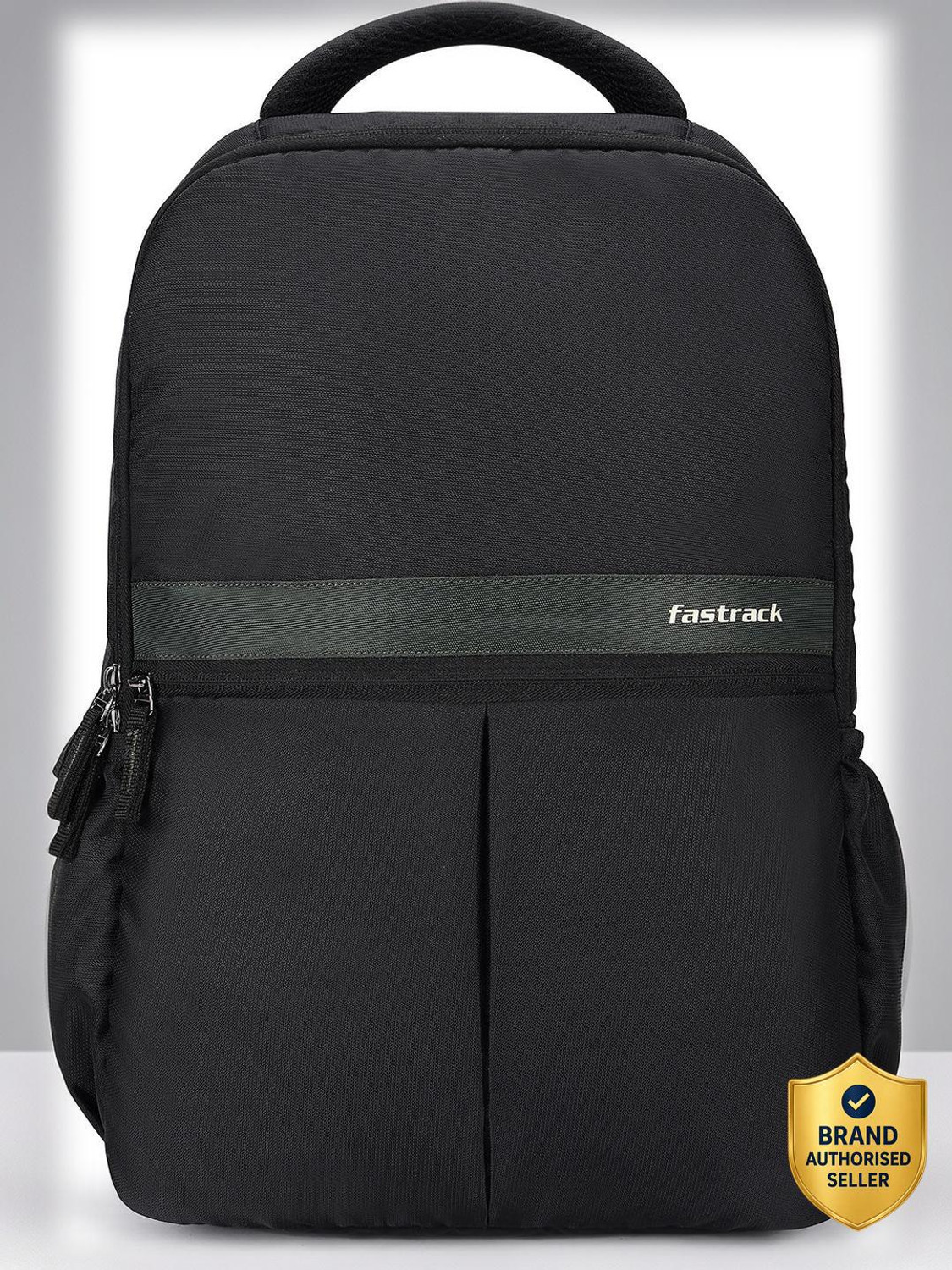 Fastrack Medium 23 L Laptop Backpack Hummer Unisex Bag with rain cover Office/School/College/BusinessA (Black) - Image 1