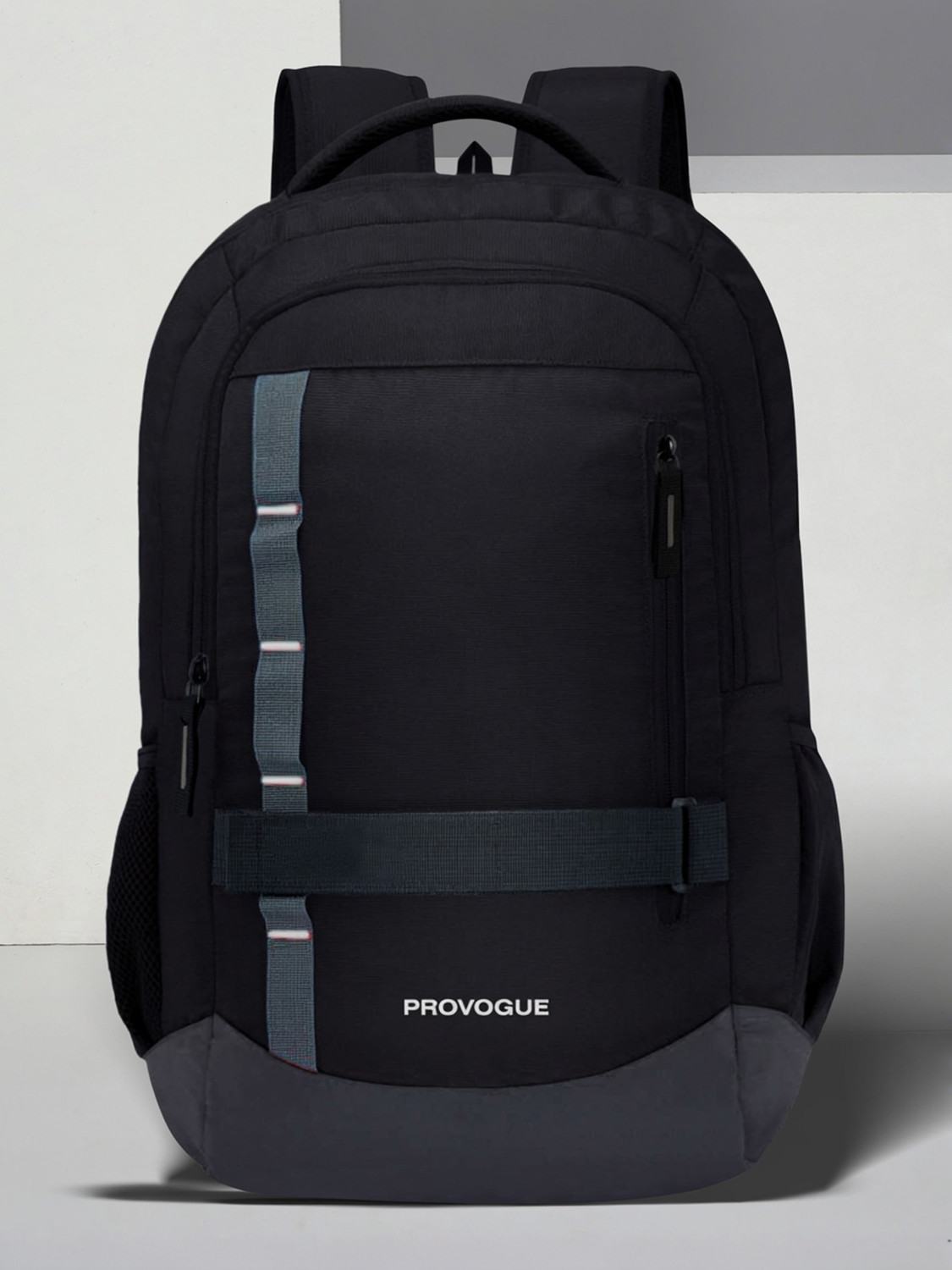 PROVOGUE Large 48 L Laptop Backpack Bingo -3 Compartment Premium Quality, for upto 15.6 inch with internal organiser (Black) - Image 1