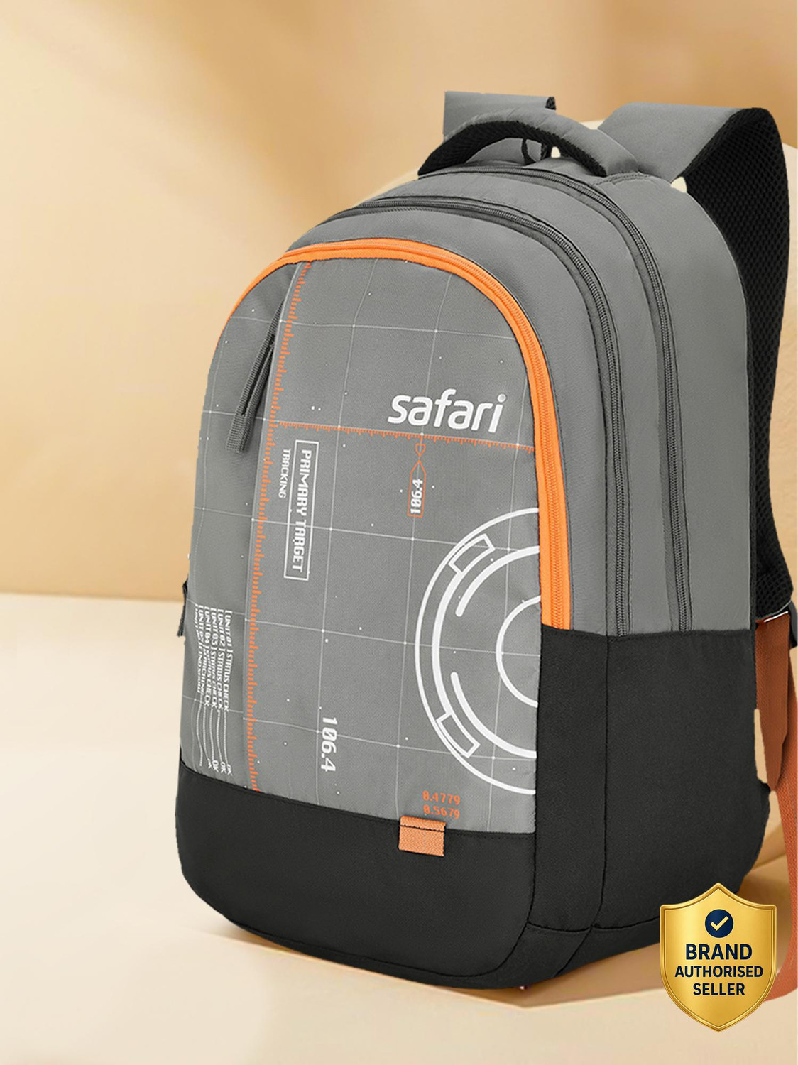 SAFARI LUMOS Large 37L Backpack (Grey) - Image 1