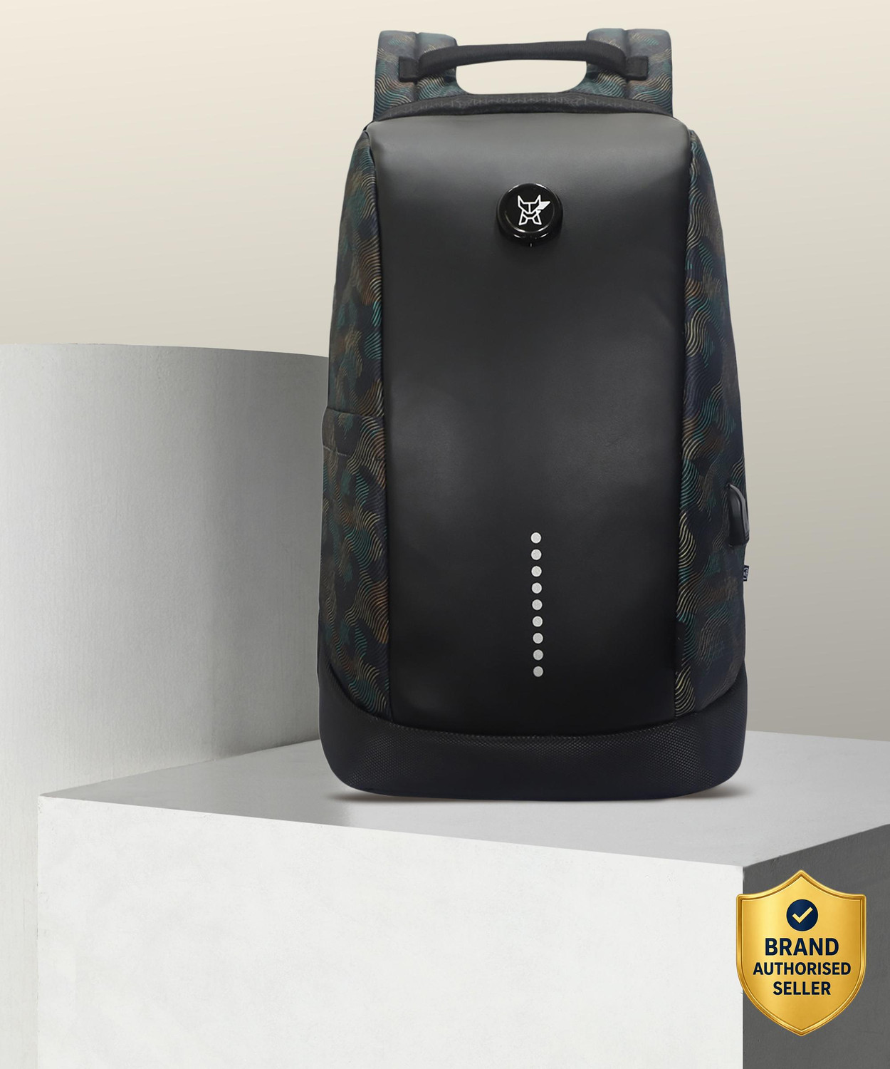 Arctic Fox Medium 23 L Laptop Backpack Slope Anti-Theft Camo Black (Black) - Image 1