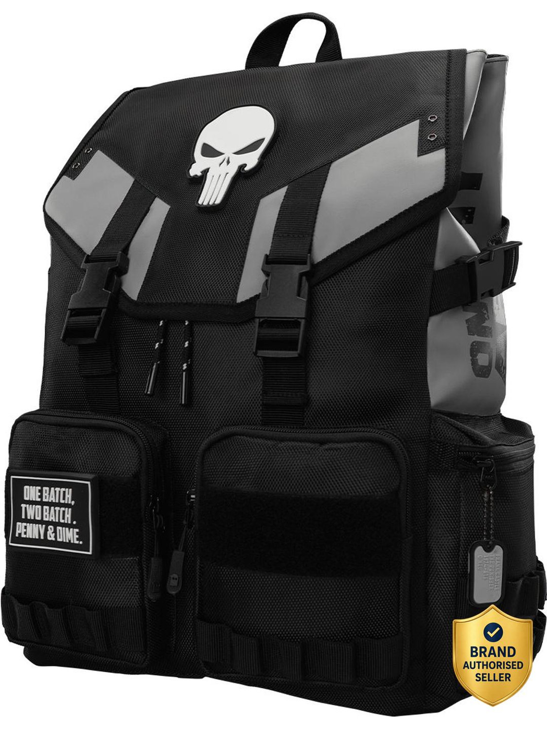 The Souled Store Punisher 24L Laptop Backpack (Black) - Image 1