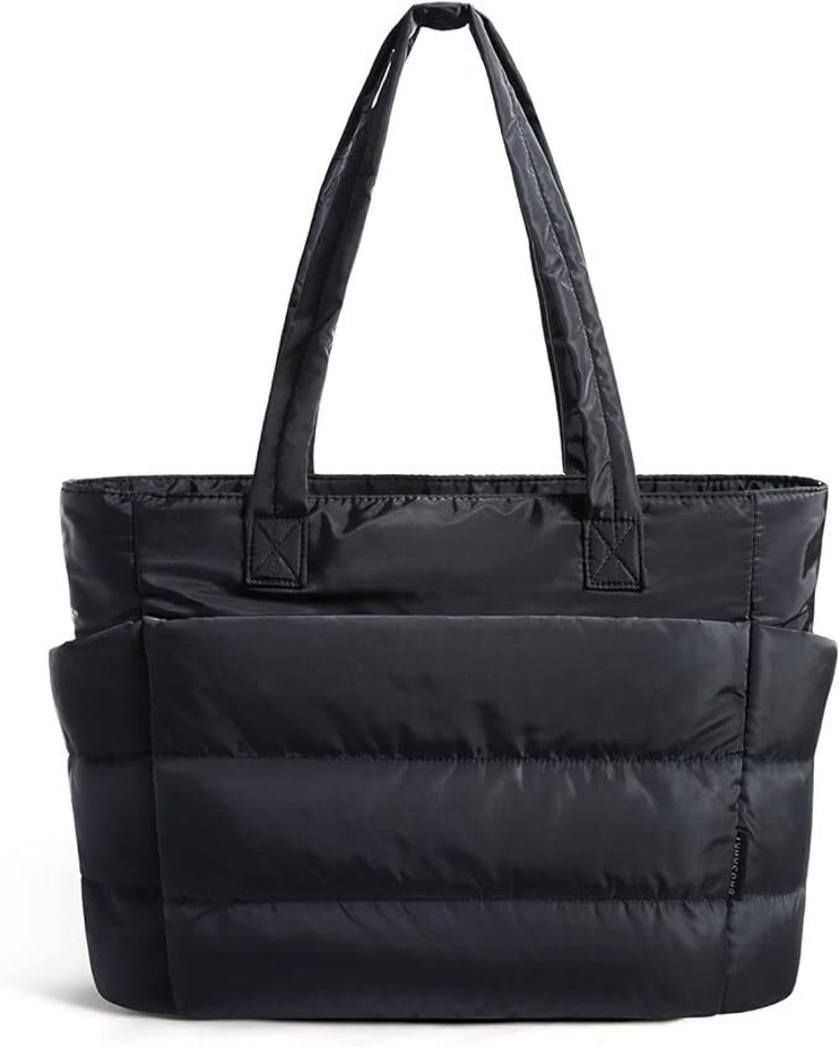 Tressential Puffer Tote Bag Shoulder Bag (Black, 20 L) - Image 1