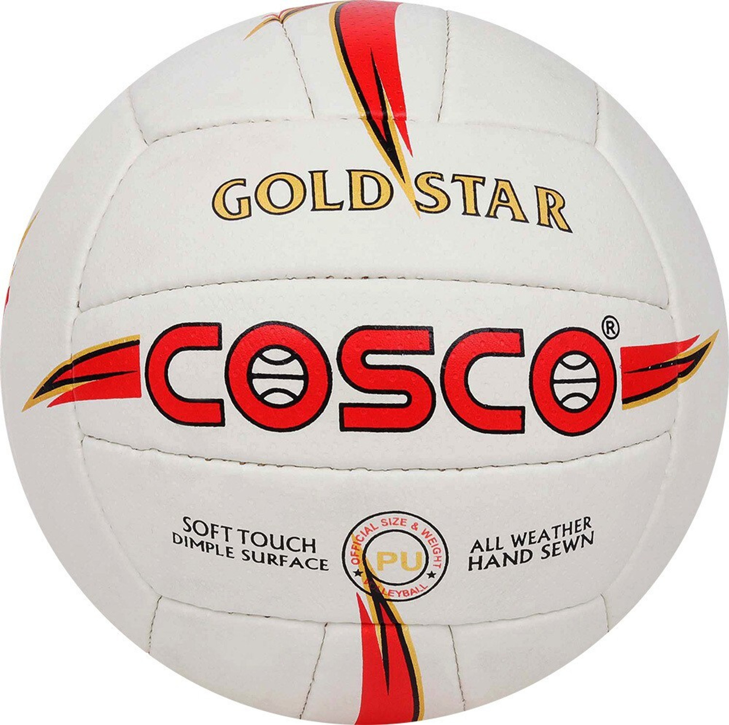 COSCO GOLD STAR Volleyball - Size: 4 (Standard, Pack of 1, Multicolor) - Image 1