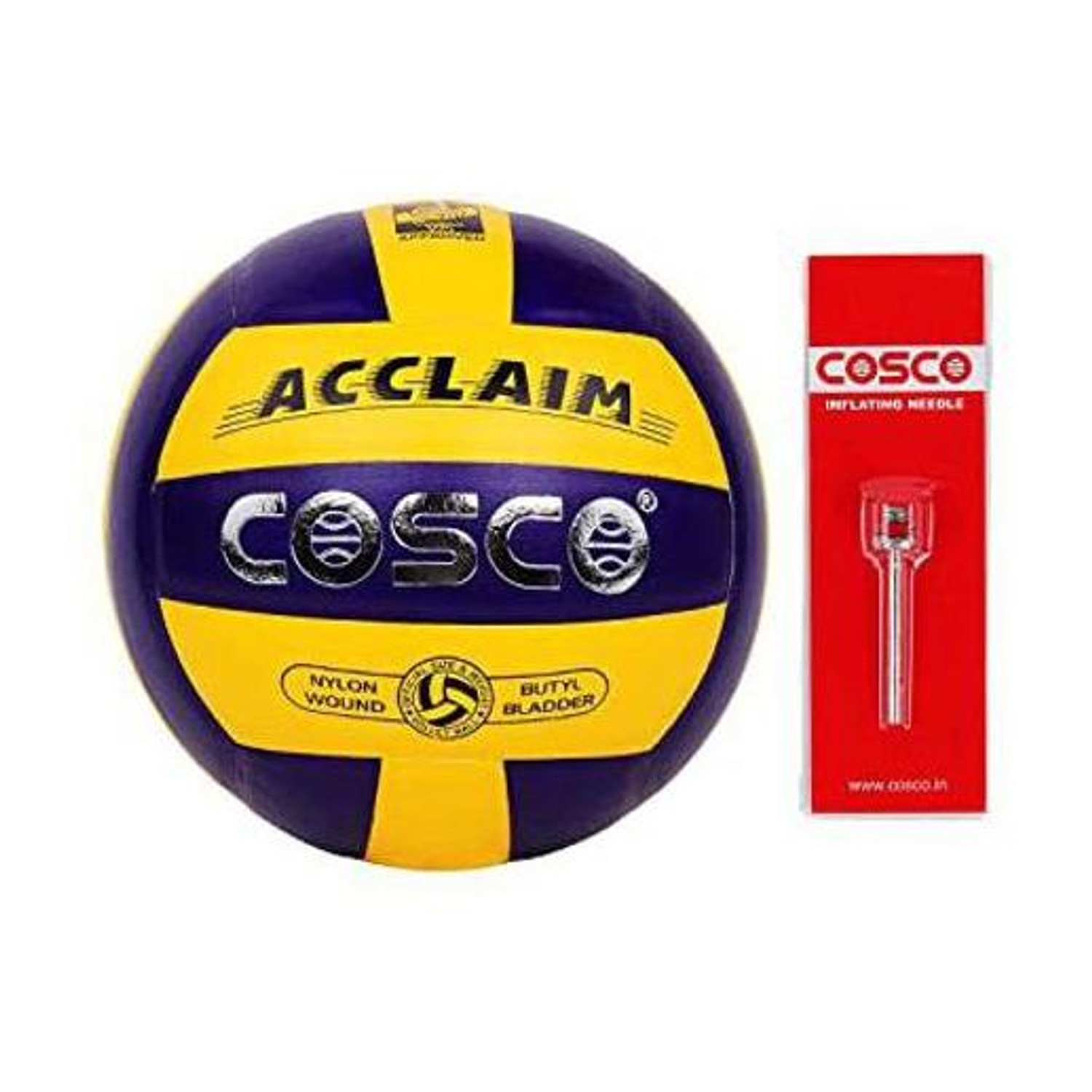 COSCO VOLLEYBAL P.U LEATHER PASTED SIZE 4 WITH 1 AIR PIN Volleyball - Size: 4 (Standard, Pack of 1) - Image 1