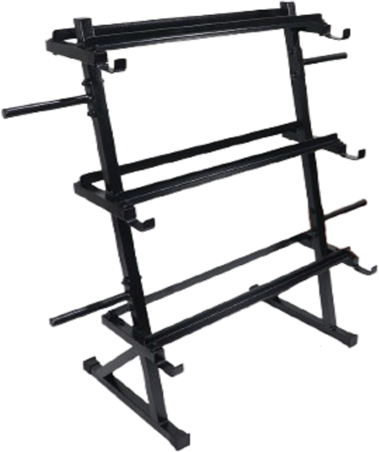 SONRET Dumbbell Stand for Home | Heavy Duty Steel gym rack Dumbbell Stand (Black) - Image 1