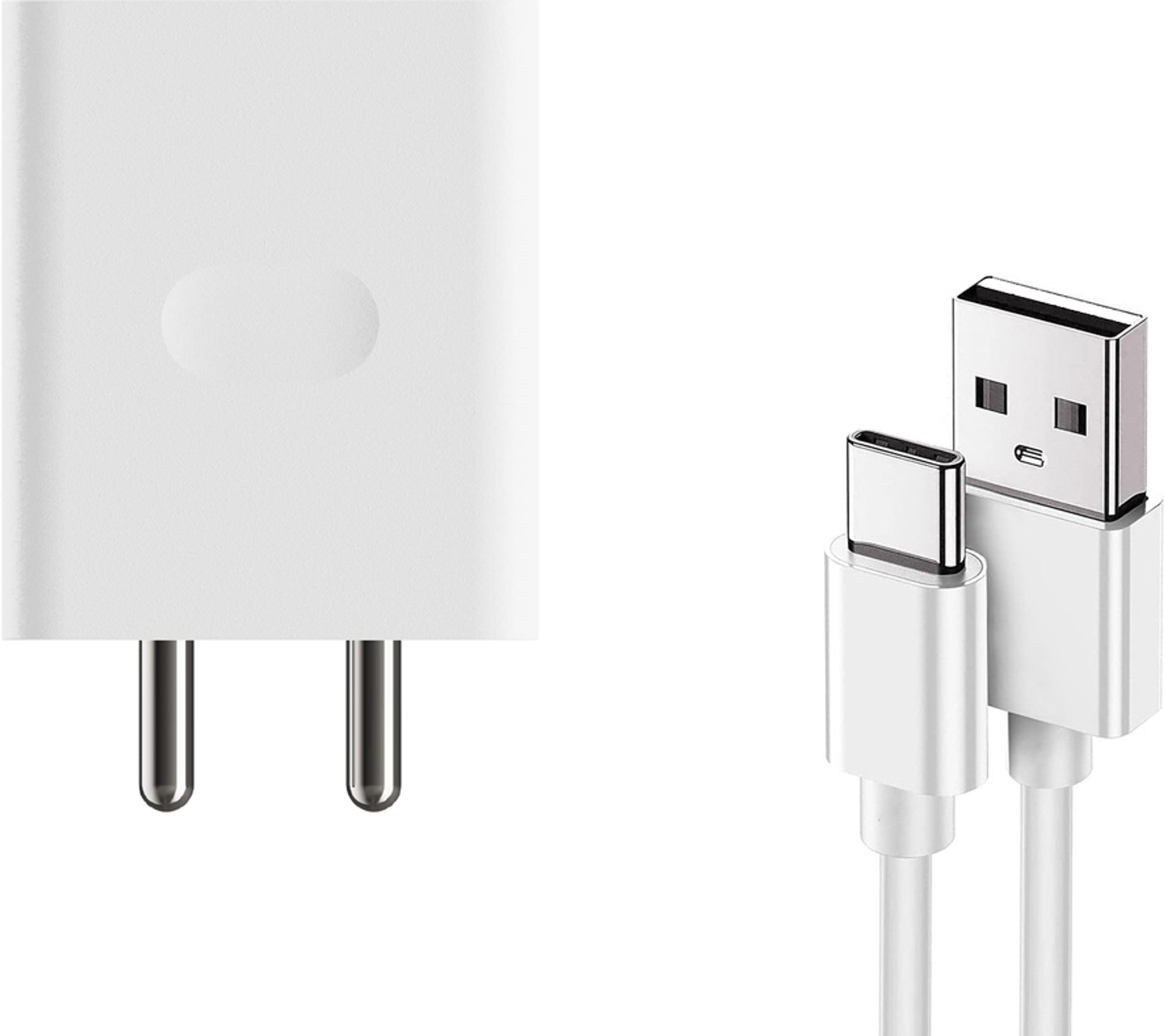 EYNK 18 W VOOC 3.1 A Wall Charger for Mobile with Detachable Cable (White, Cable Included) - Image 1
