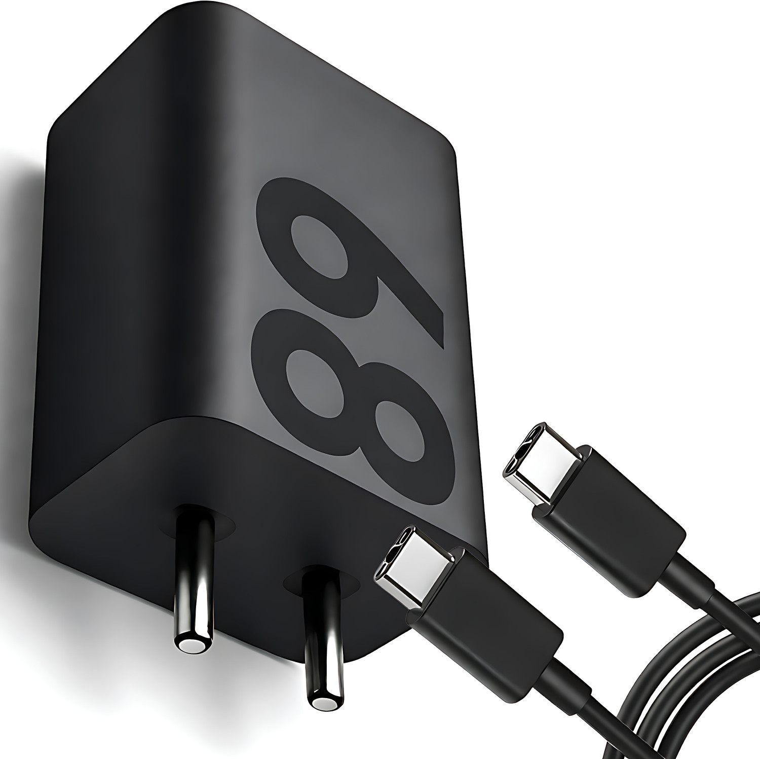 MAK 68W Adaptive Fast Charging 6A Wall Charger (Black) - Image 1