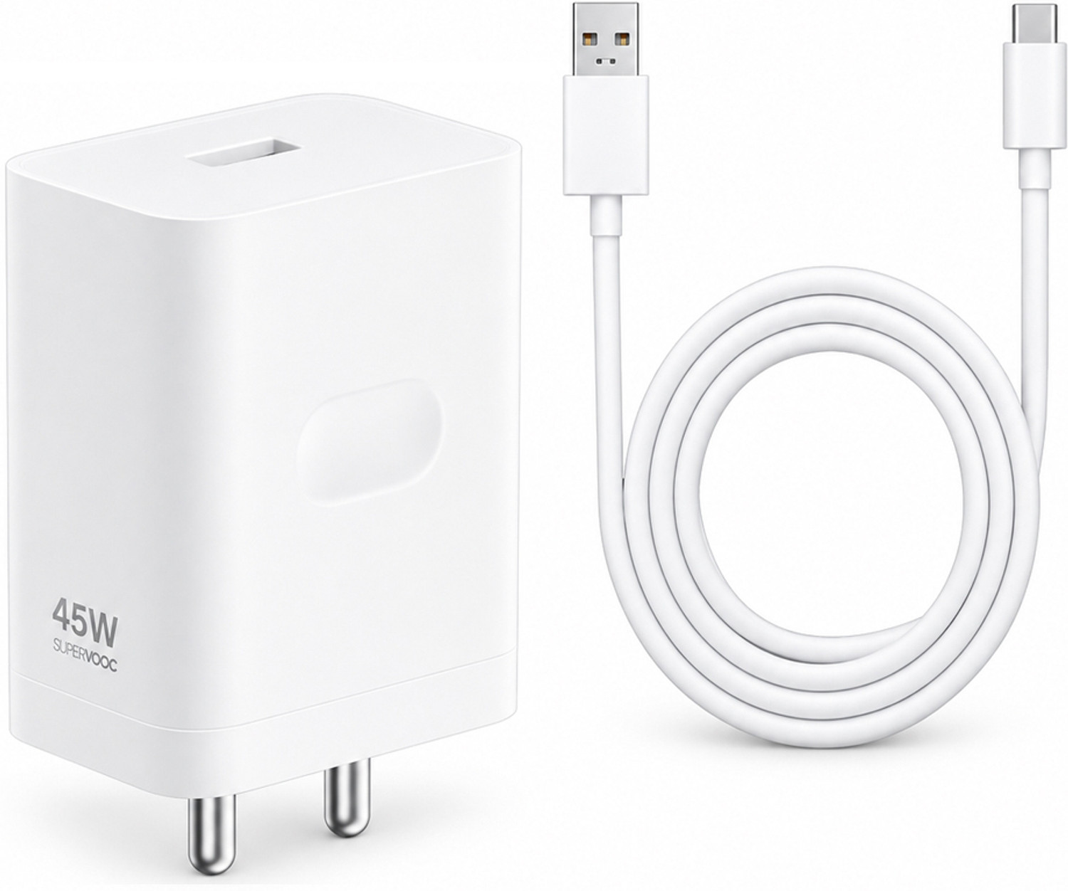 OPPO 45W SuperVOOC 4A Wall Charger with Detachable Cable - Image 1