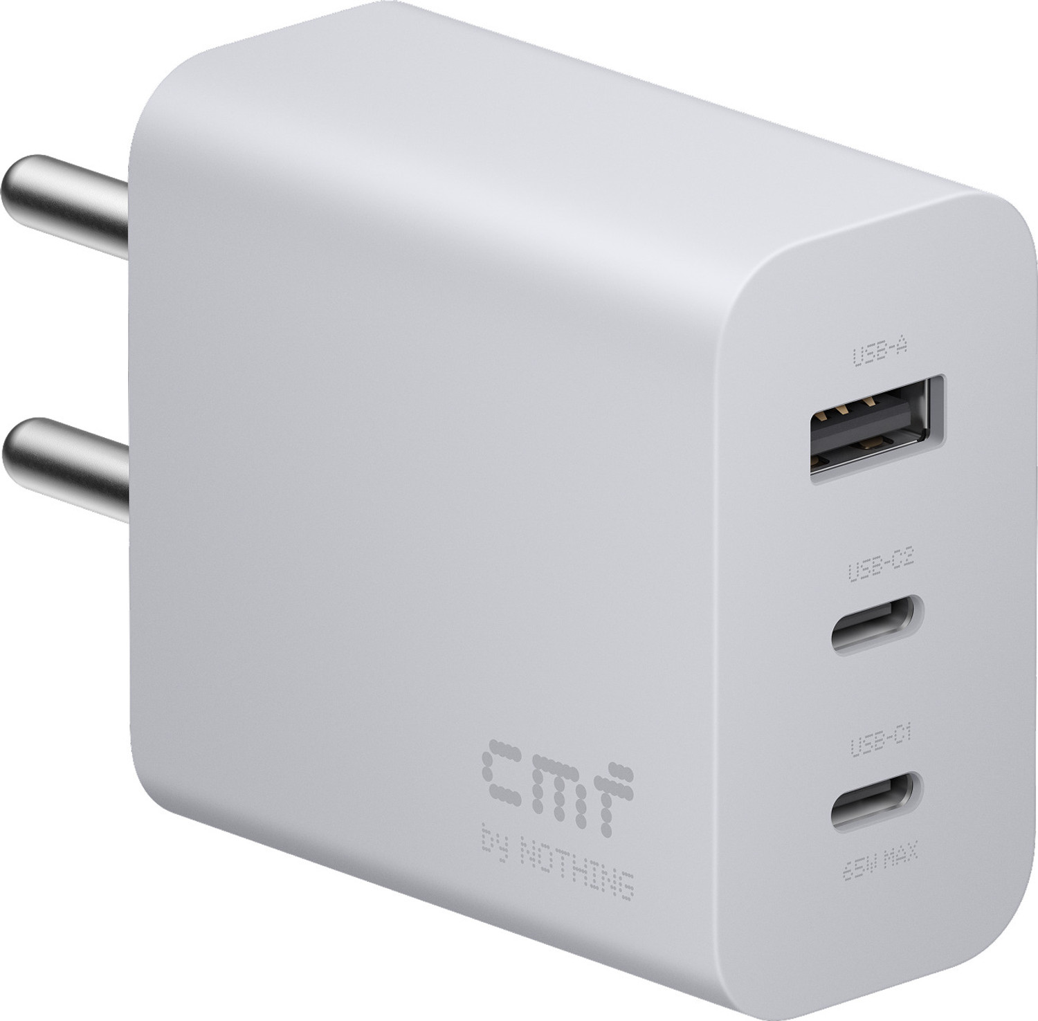 CMF by Nothing 65W GaN Multi-pin Wall Charger (Light Grey) - Image 1