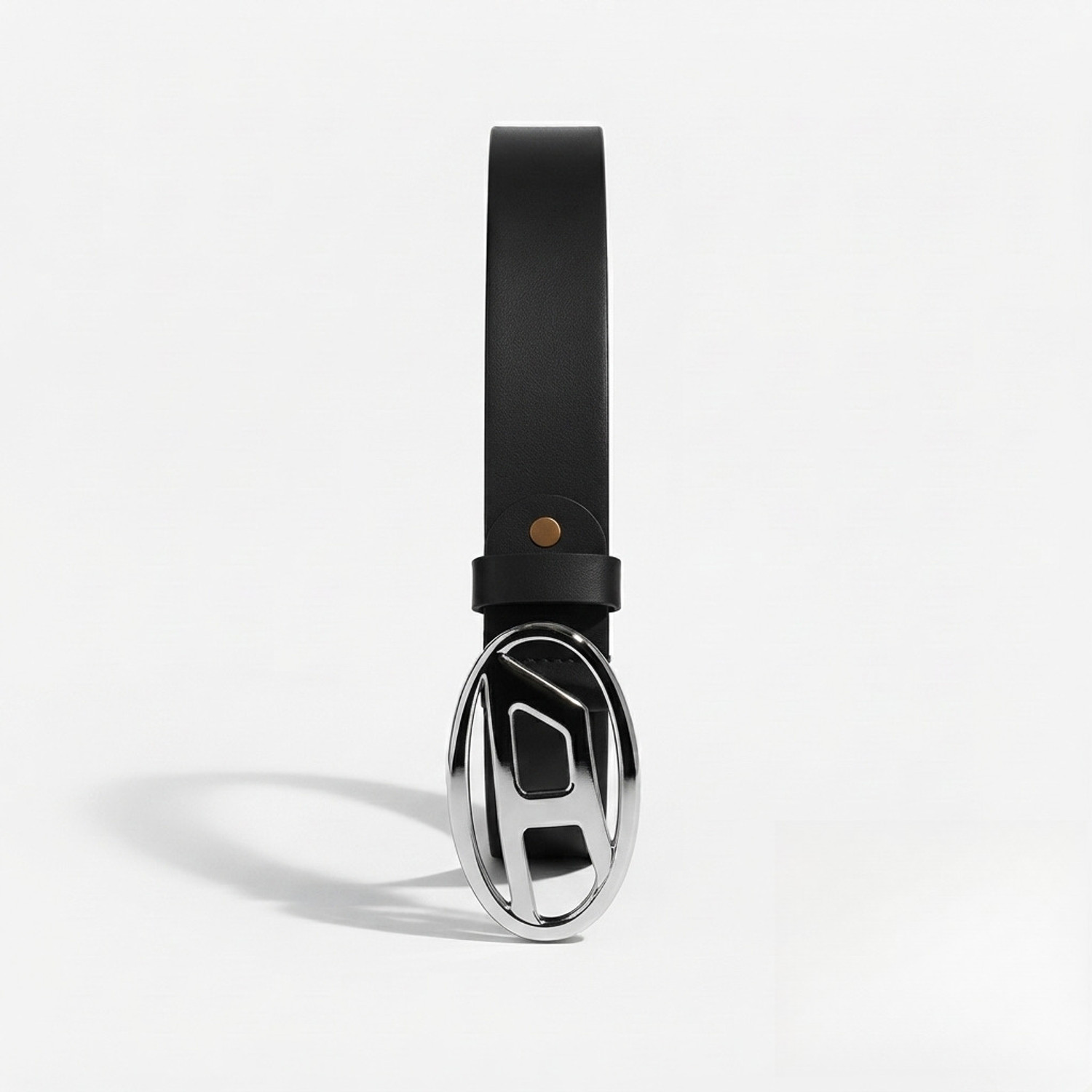 Thrynge Men & Women Casual, Evening, Formal, Party Black Genuine Leather Belt - Image 1