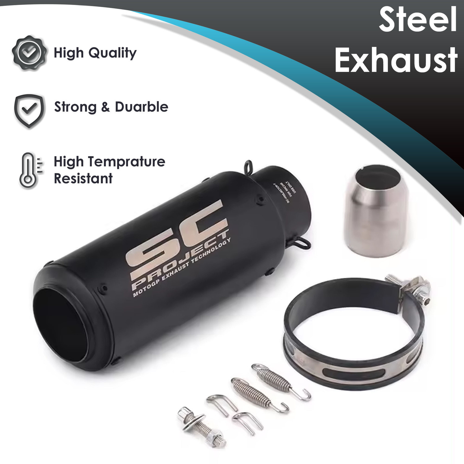 Otoroys Universal Full Exhaust System for Bikes - Image 1