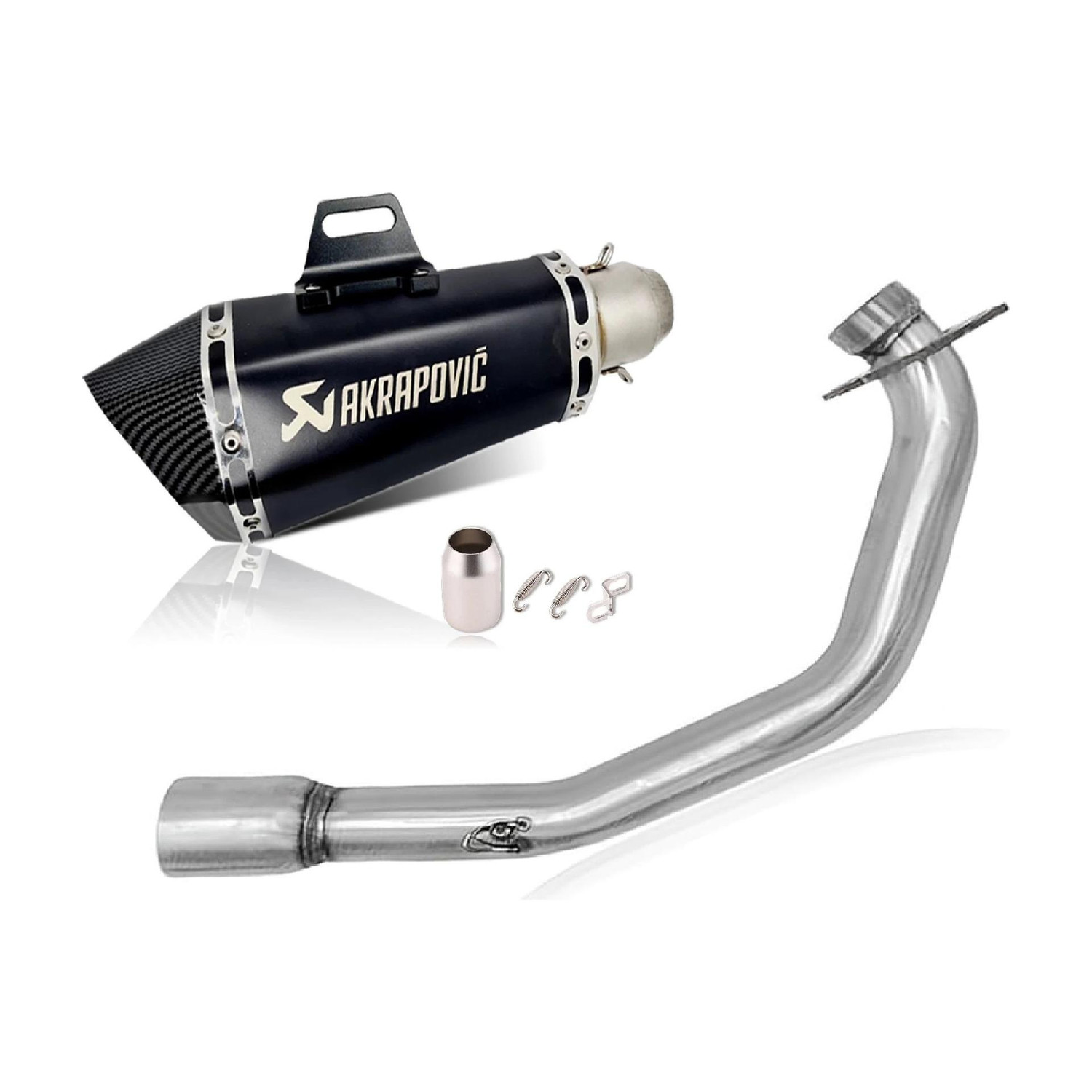 ASRYD 125 TVS NA Slip-on Exhaust System Stainless Steel - Image 1