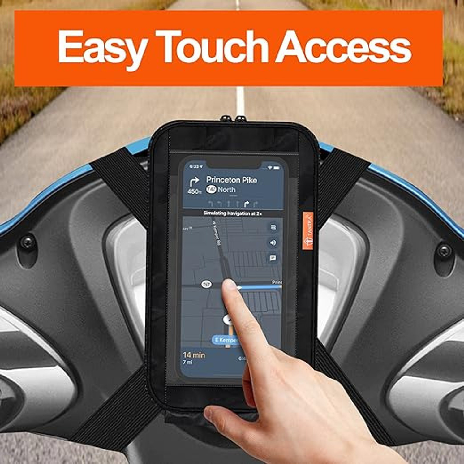 SAMRIDH scooter mobile holder Bike Mobile Holder (Black) - Image 1